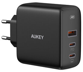 AUKEY Omnia Mix 3 PA-B6S Зарядное устройство 1x USB 2x USB-C Power Delivery 3.0 90 Вт Черный цена и информация | Зарядные устройства для телефонов | pigu.lt