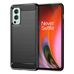 Чехол Hurtel Carbon для OnePlus Nord 2 5G, чёрный цена и информация | Чехлы для телефонов | pigu.lt