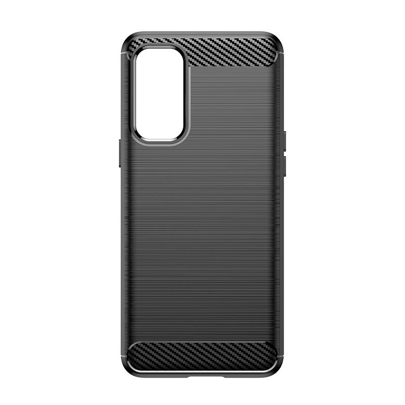 Hurtel Carbon Case skirtas OnePlus Nord 2 5G, juodas цена и информация | Telefono dėklai | pigu.lt