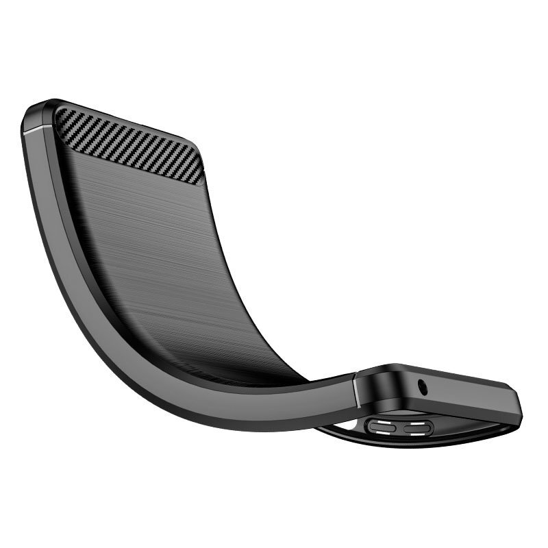 Hurtel Carbon Case skirtas OnePlus Nord 2 5G, juodas цена и информация | Telefono dėklai | pigu.lt