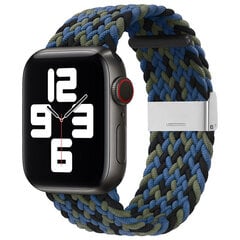 Браслет для часов Apple Watch 7 / 6 / SE / 5 / 4 / 3 / 2, 41мм / 40мм / 38мм, синий цена и информация | Аксессуары для смарт-часов и браслетов | pigu.lt