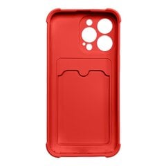 Hurtel Card Armor Case cover skirtas iPhone 11 Pro Max, raudonas kaina ir informacija | Telefono dėklai | pigu.lt