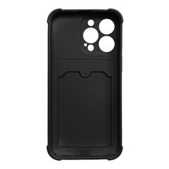 Hurtel Card Armor Case cover skirtas iPhone 12 Pro, juodas kaina ir informacija | Telefono dėklai | pigu.lt