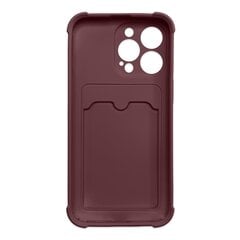 Hurtel Card Armor Case cover skirtas iPhone 12 Pro Max, violetinis kaina ir informacija | Telefono dėklai | pigu.lt