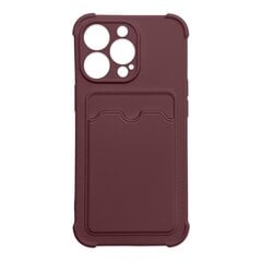 Hurtel Card Armor Case cover skirtas iPhone 12 Pro Max, violetinis kaina ir informacija | Telefono dėklai | pigu.lt