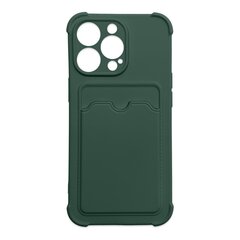 Hurtel Card Armor Case cover skirtas iPhone 12 Pro Max, žalias kaina ir informacija | Telefono dėklai | pigu.lt