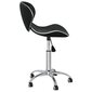 vidaXL Pasukamos valgomojo kėdės, 4vnt., juodos spalvos, dirbtinė oda kaina ir informacija | Virtuvės ir valgomojo kėdės | pigu.lt