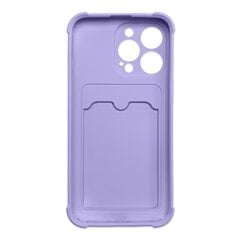 Hurtel Card Armor Case cover skirtas Samsung Galaxy A22 4G, violetinis kaina ir informacija | Telefono dėklai | pigu.lt