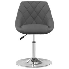 Pasukamos valgomojo kėdės, 4vnt., tamsiai pilkos, aksomas kaina ir informacija | Virtuvės ir valgomojo kėdės | pigu.lt