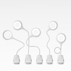 Wireless LED reading lamp with clip + white micro USB cable цена и информация | Настольные светильники | pigu.lt