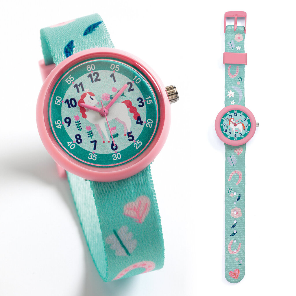 Vaikiškas laikrodis - Arklys, DJECO DD00420 цена и информация | Aksesuarai vaikams | pigu.lt