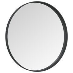 Настенное зеркало, 60 см, черное цена и информация | Зеркала | pigu.lt