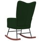 Supama kėdė, tamsiai žalios spalvos, aksomas kaina ir informacija | Svetainės foteliai | pigu.lt