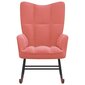 Supama kėdė, rožinės spalvos, aksomas kaina ir informacija | Svetainės foteliai | pigu.lt