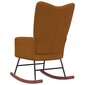 Supama kėdė, rudos spalvos, aksomas kaina ir informacija | Svetainės foteliai | pigu.lt