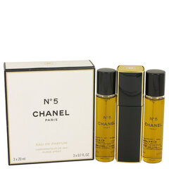 Chanel No.5 Twist and Spray EDP для женщин, 3 x 20 мл цена и информация | Женские духи | pigu.lt