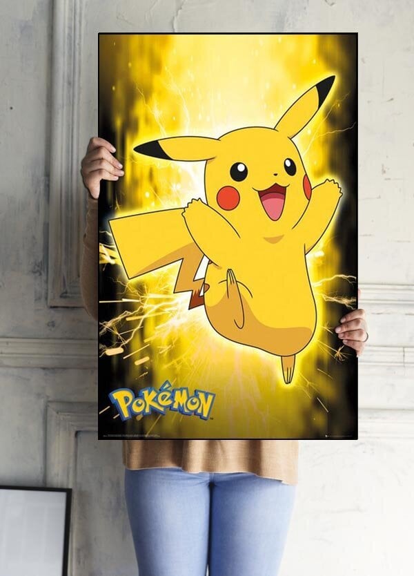 Pokemon Pikachu Lightning, 61x91,5 cm kaina ir informacija | Žaidėjų atributika | pigu.lt