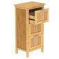 Eisl vonios kambario spintelė su 3 stalčiais, 30x42x82cm, bambukas цена и информация | Vonios spintelės | pigu.lt