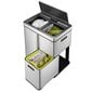 EKO Šiukšliadėžė su jutikliu Mirage Plus, sidabrinė, 1x30l+2x15l цена и информация | Komposto dėžės, lauko konteineriai | pigu.lt