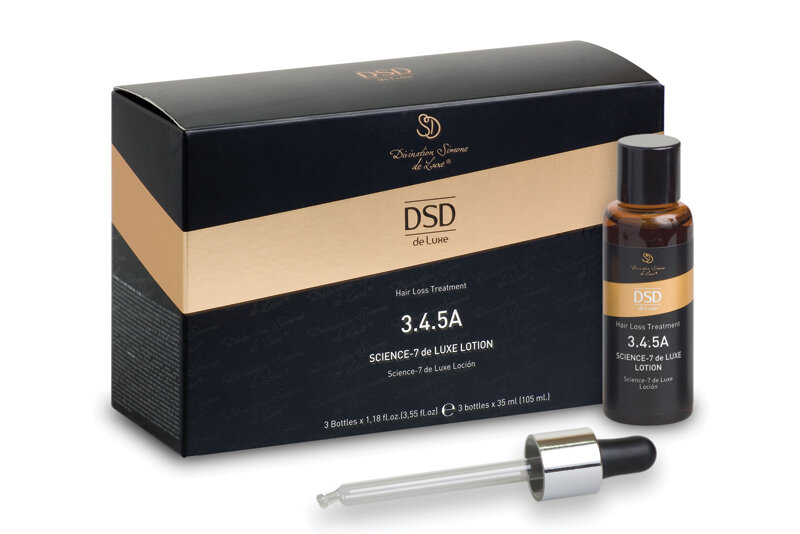 Losjonas DSD Deluxe Science-7 de Luxe, 3 x 35 ml цена и информация | Priemonės plaukų stiprinimui | pigu.lt
