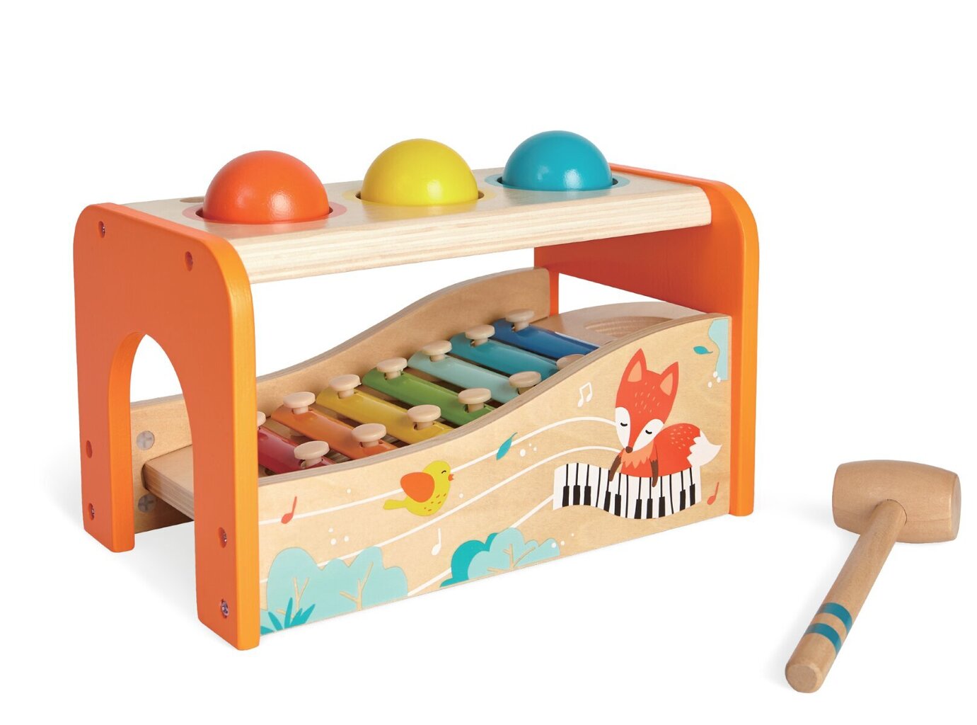 Medinis ksilofono - kamuolių žaidimas Gerardo's Toys цена и информация | Lavinamieji žaislai | pigu.lt