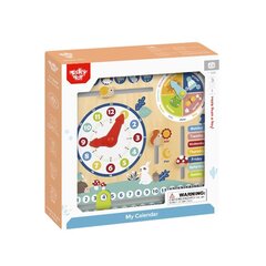 Деревянный календарь Tooky Toy цена и информация | Развивающие игрушки | pigu.lt