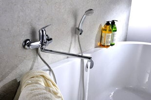 Смеситель для умывальника/ванны с плоским поворотным изливом LEMARK LM1251C ADVANCE цена и информация | Смесители | pigu.lt