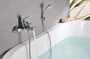Смеситель для ванны с монолитным изливом LEMARK LM1512C GRACE цена и информация | Смесители | pigu.lt