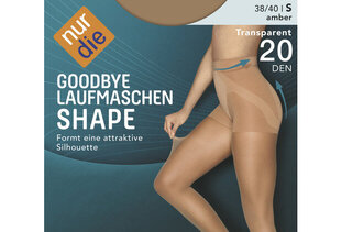 Nur Die женские колготки "Goodbye Laufmaschen SHAPE 20" эффект "против затяжек" amber цвет цена и информация | Колготки | pigu.lt