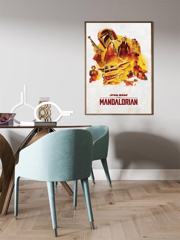 Žvaigždžių karai „Mandaloriečių nuotykis“ – plakatas 61x91,5 cm kaina ir informacija | Reprodukcijos, paveikslai | pigu.lt