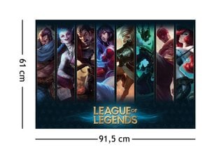 League of Legends Champions, 91,5x61 cm kaina ir informacija | Žaidėjų atributika | pigu.lt