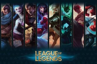 League of Legends Champions, 91,5x61 cm kaina ir informacija | Žaidėjų atributika | pigu.lt