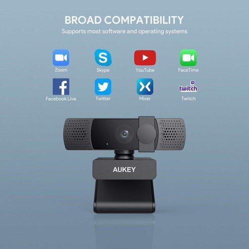 Aukey PC-LM7 kaina ir informacija | Kompiuterio (WEB) kameros | pigu.lt