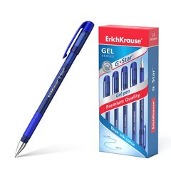 Gelinis rašiklis G-STAR, ErichKrause, storis 0.5mm, mėlynos sp. kaina ir informacija | Rašymo priemonės | pigu.lt