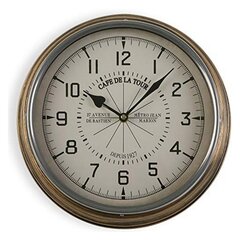 Sieninis laikrodis Cafe Tour, 31 cm kaina ir informacija | Laikrodžiai | pigu.lt