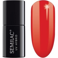 SEMILAC 062 стойкий гибридный гель лак для ногтей Poppy Red 7 ml цена и информация | Лаки, укрепители для ногтей | pigu.lt