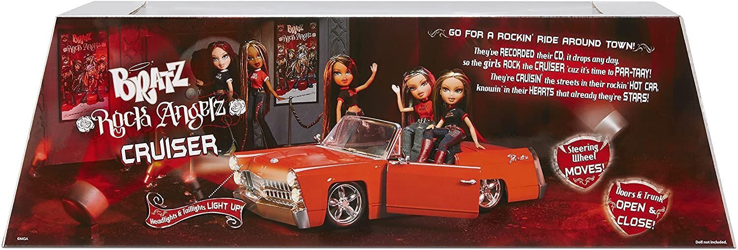 Išskirtinė mašinėlė lėlėms Bratz Rock Angelz Cruiser kaina ir informacija | Žaislai mergaitėms | pigu.lt