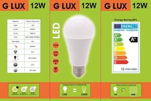 LED лампочки G.LUX GR-LED-A60-12W 3000K, в упаковке 10 шт. цена и информация | Электрические лампы | pigu.lt