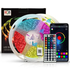 Išmanioji RGB 5050 LED juosta 5m su Bluetooth funkcija ir muzikos sinchronizacija kaina ir informacija | LED juostos | pigu.lt