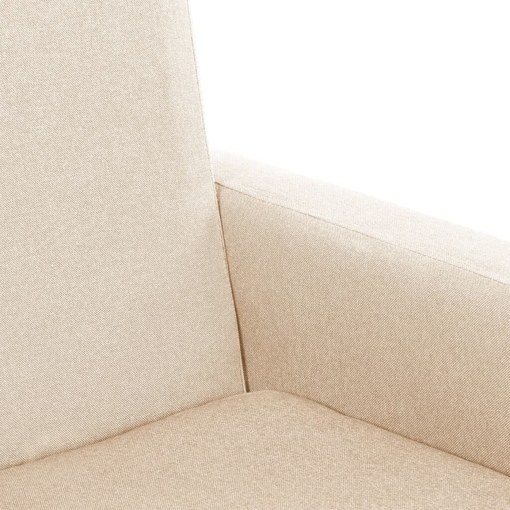 Supama kėdė, kreminės spalvos, audinys kaina ir informacija | Svetainės foteliai | pigu.lt