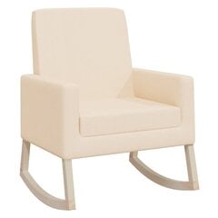 Supama kėdė, kreminės spalvos, audinys цена и информация | Кресла в гостиную | pigu.lt