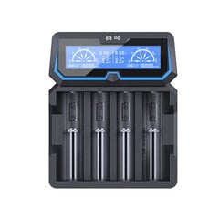 Xtar universalus akumuliatorių įkroviklis su LCD ekranu X4 kaina ir informacija | Elementų krovikliai | pigu.lt