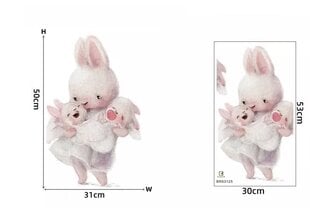 Детская наклейка на стену Кролик-мама с малышами цена и информация | Интерьерные наклейки | pigu.lt