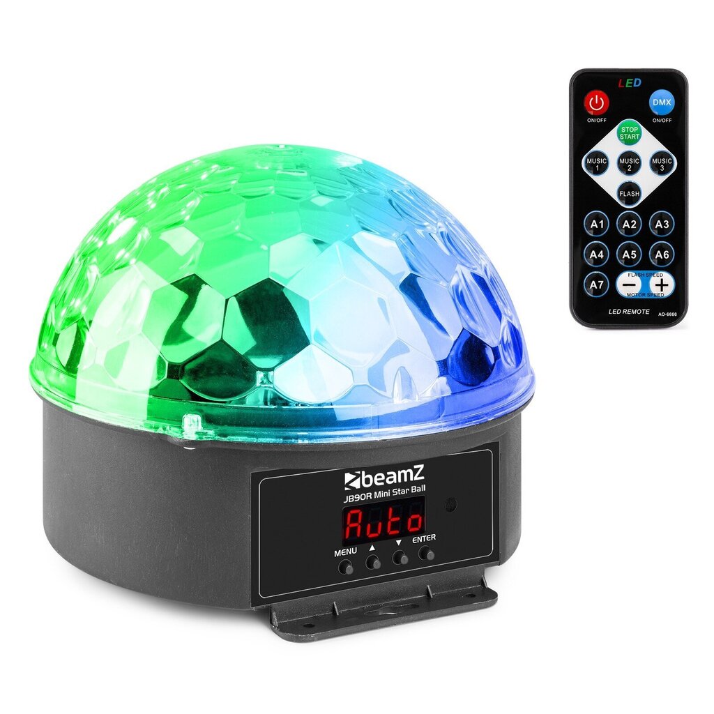 BeamZ JB90R Jelly Ball DMX LED 9 spalvų šviesos efektas kaina ir informacija | Dekoracijos šventėms | pigu.lt