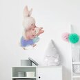 Детская наклейка на стену Кролик-мама с малышом