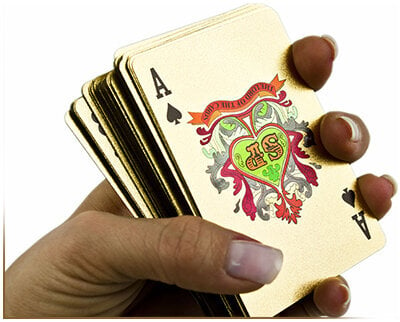 Kortos auksinės spalvos kaina ir informacija | Azartiniai žaidimai, pokeris | pigu.lt