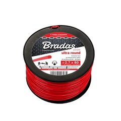 Леска для триммера Bradas ULTRA Round, 2,7 мм x 216 м (1,35 кг) цена и информация | Запчасти для садовой техники | pigu.lt