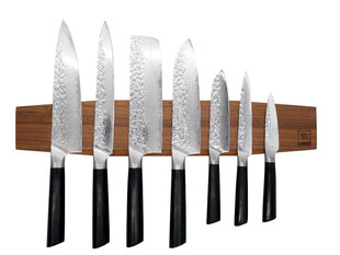 Магнитный держатель для ножей Оleio Zayiko, орех цена и информация | Ножи и аксессуары для них | pigu.lt