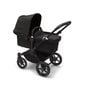 Bugaboo Donkey 5 Mono universalus vežimėlis, Black/Midnight Black-Midnight Black kaina ir informacija | Vežimėliai | pigu.lt