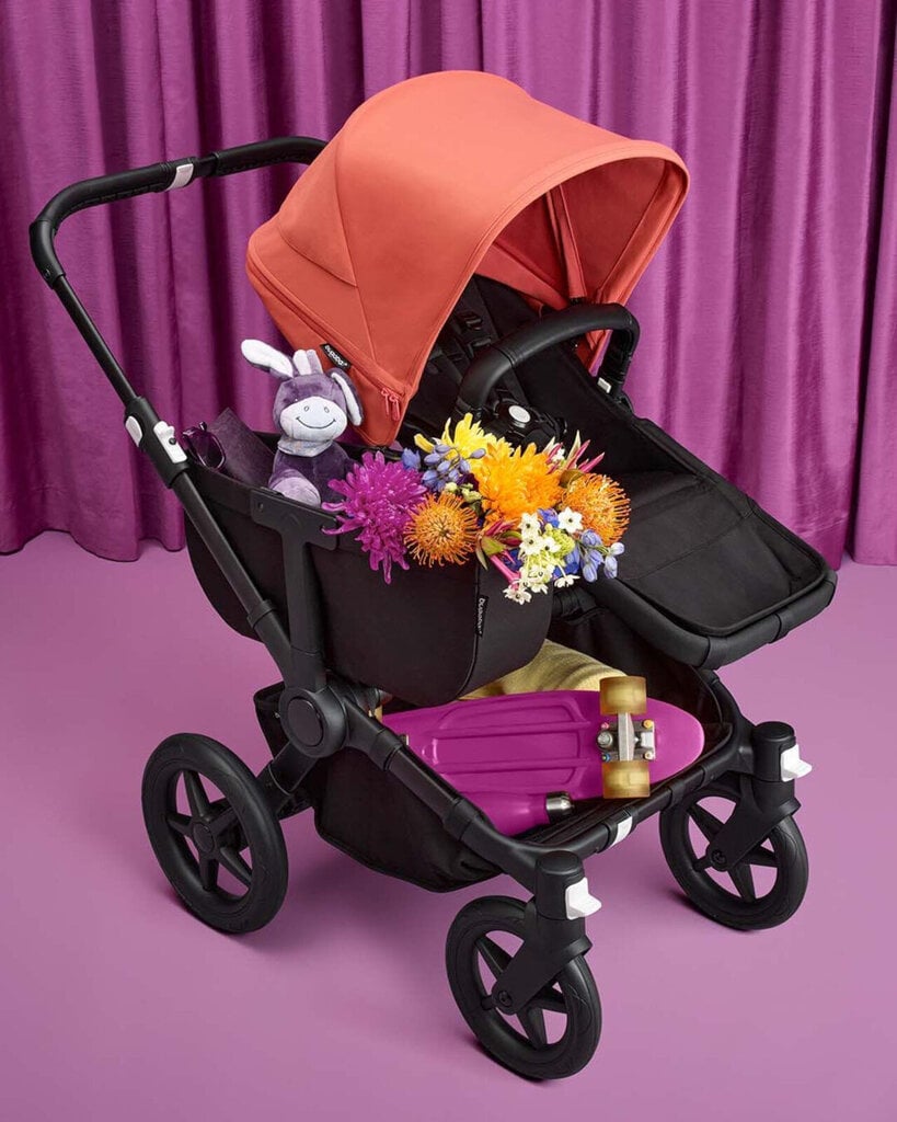 Bugaboo Donkey 5 Mono universalus vežimėlis, Black/Midnight Black-Midnight Black kaina ir informacija | Vežimėliai | pigu.lt